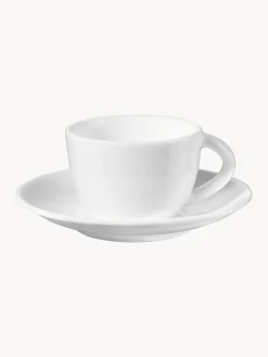 Tazzina con piattino in Fine Bone China Patricia