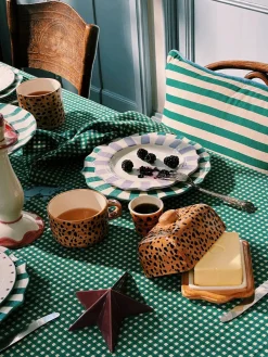 Tazzine per espresso dipinte a mano Leopard 2 pz