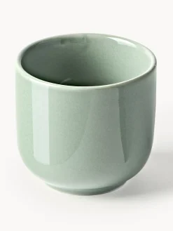 Tazzine caffè in porcellana con piattini Nessa 4 pz