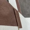 Tela dipinta a mano con cornice Brown Shapes