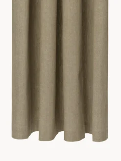 Tenda doccia in cotone biologico Chambray, idrorepellente
