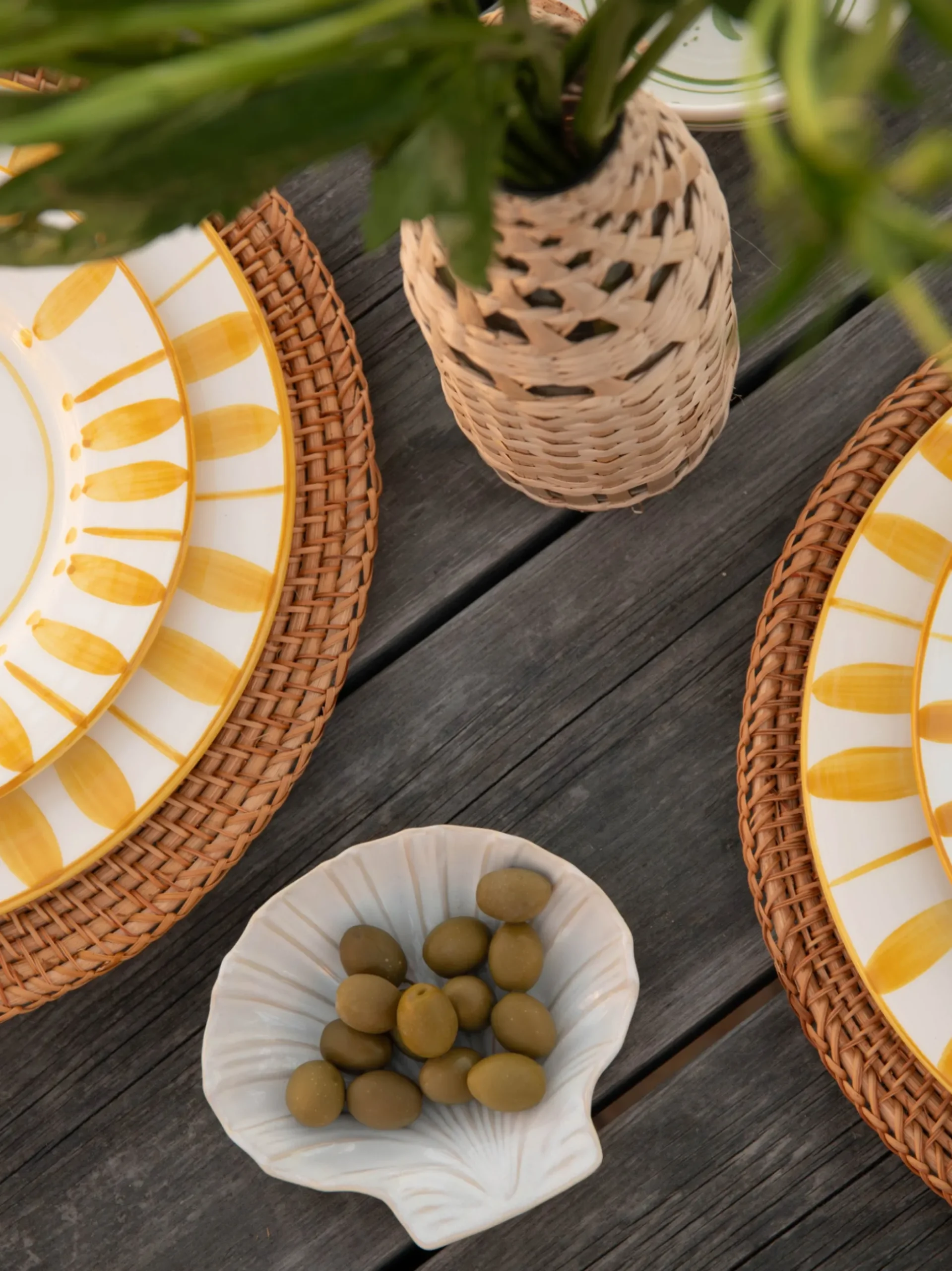 Tovaglietta in rattan fatta a mano Classic
