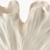 Vaso a forma di conchiglia Gingko, alt. 24 cm