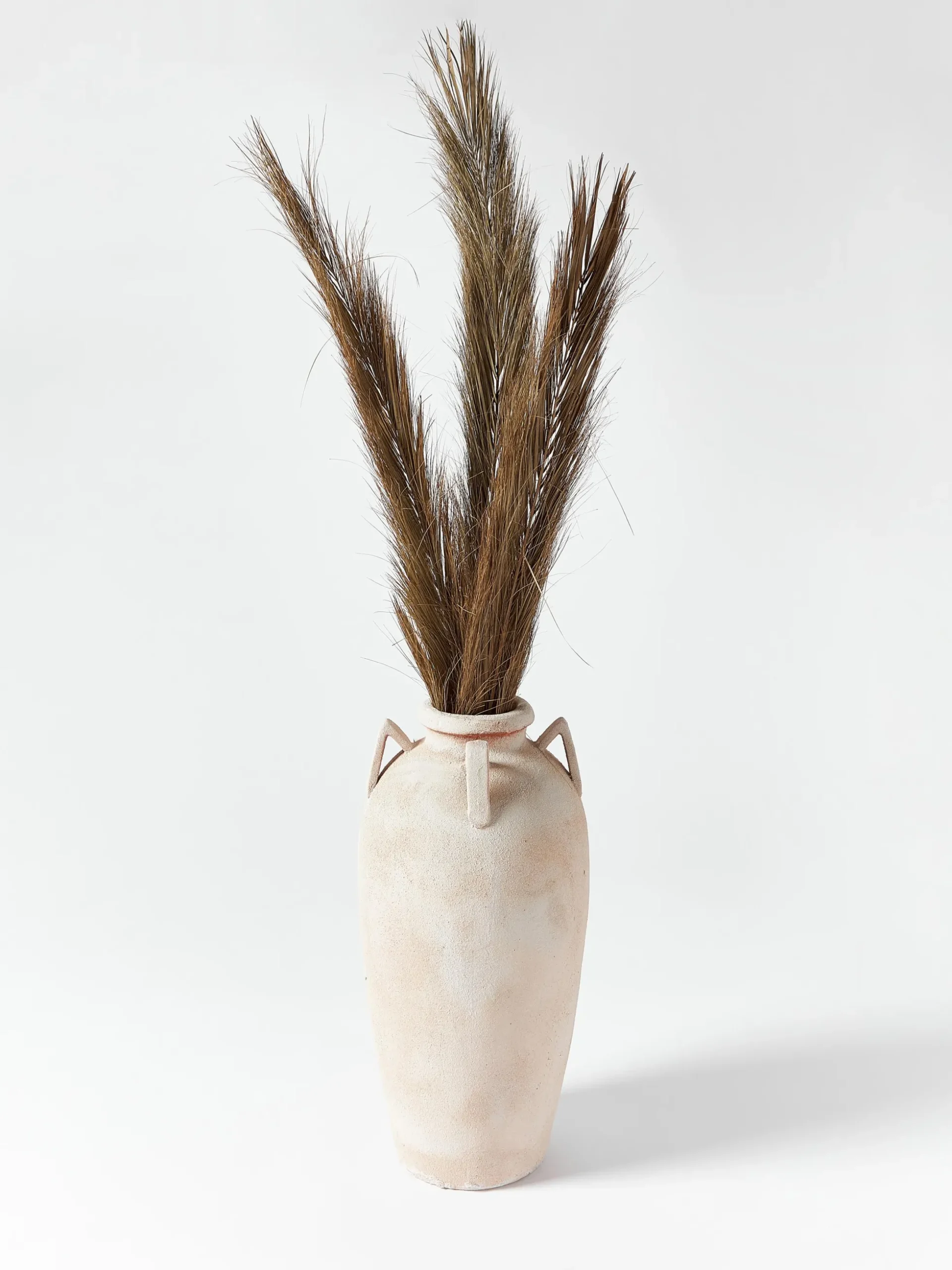 Vaso da terra con finitura sabbiata Liah, alt. 70 cm