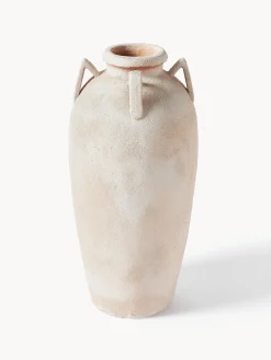 Vaso da terra con finitura sabbiata Liah, alt. 70 cm