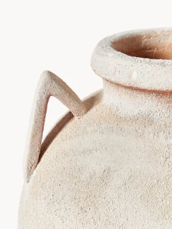 Vaso da terra con finitura sabbiata Liah, alt. 70 cm