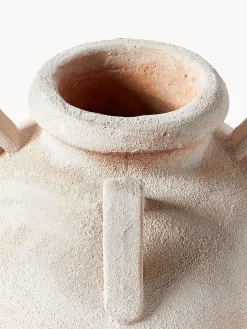 Vaso da terra con finitura sabbiata Liah, alt. 70 cm