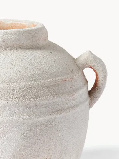 Vaso da terra con finitura sabbiata Leana, alt. 32 cm