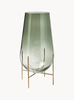 Vaso da terra in vetro soffiato Echasse, alt. 60 cm