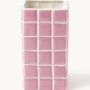 Vaso di design effetto piastrellato Tile, alt. 21 cm