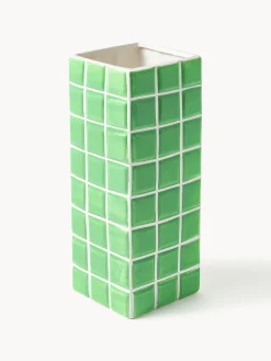 Vaso di design effetto piastrellato Tile, alt. 28 cm