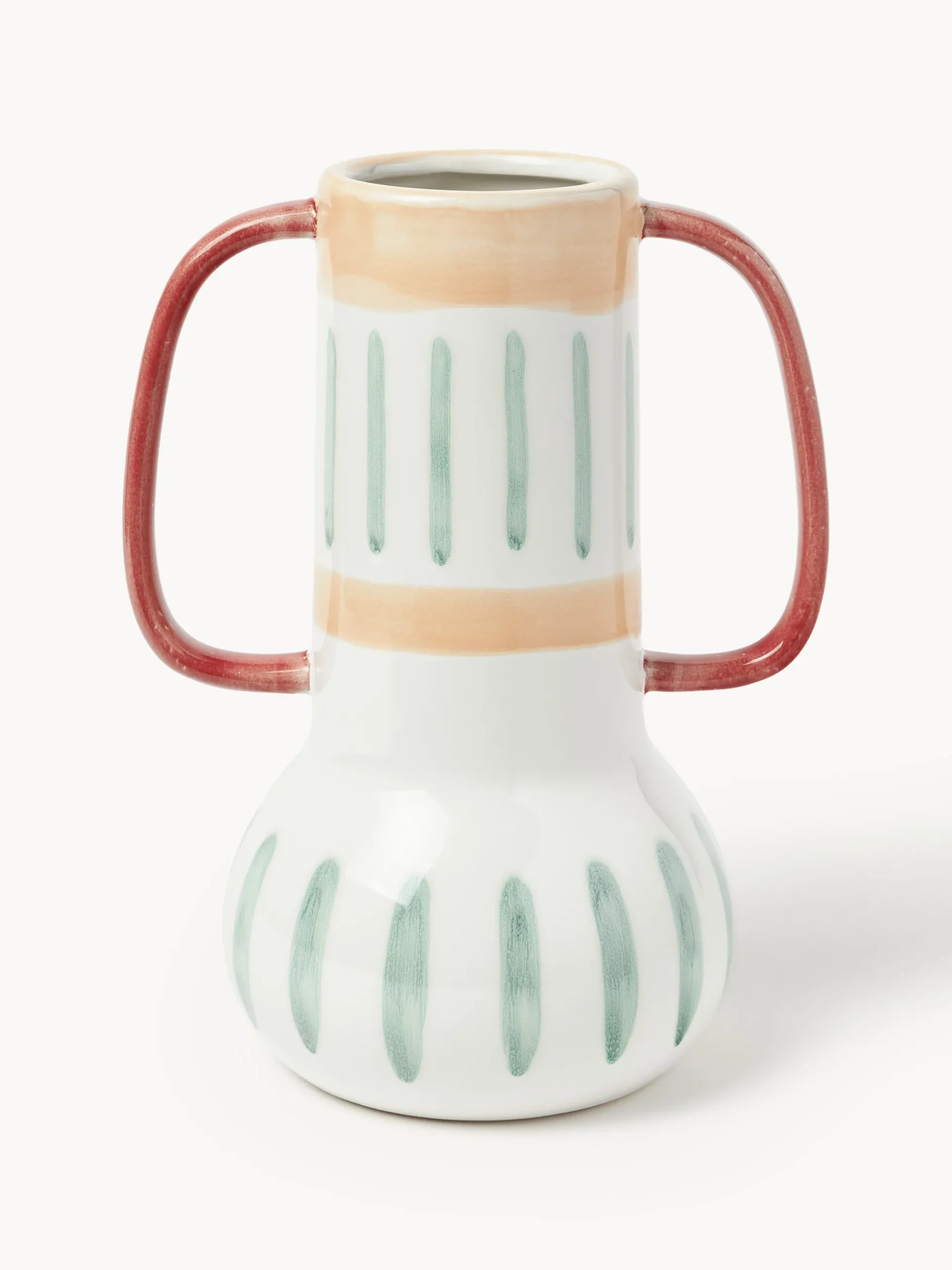 Vaso dipinto a mano Lise, alt. 30 cm