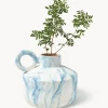 Vaso effetto marmo Kiko, alt. 27 cm