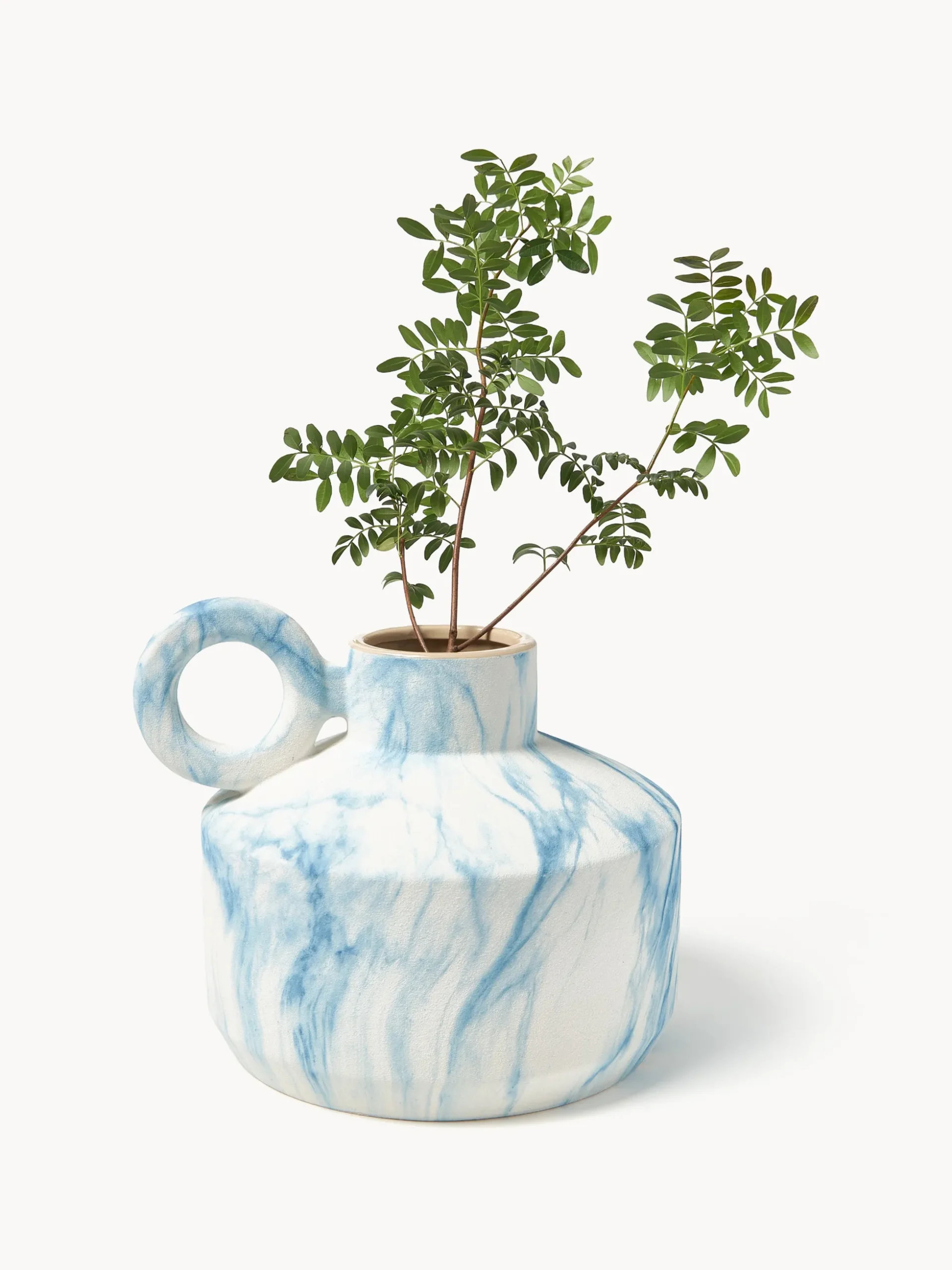 Vaso effetto marmo Kiko, alt. 27 cm