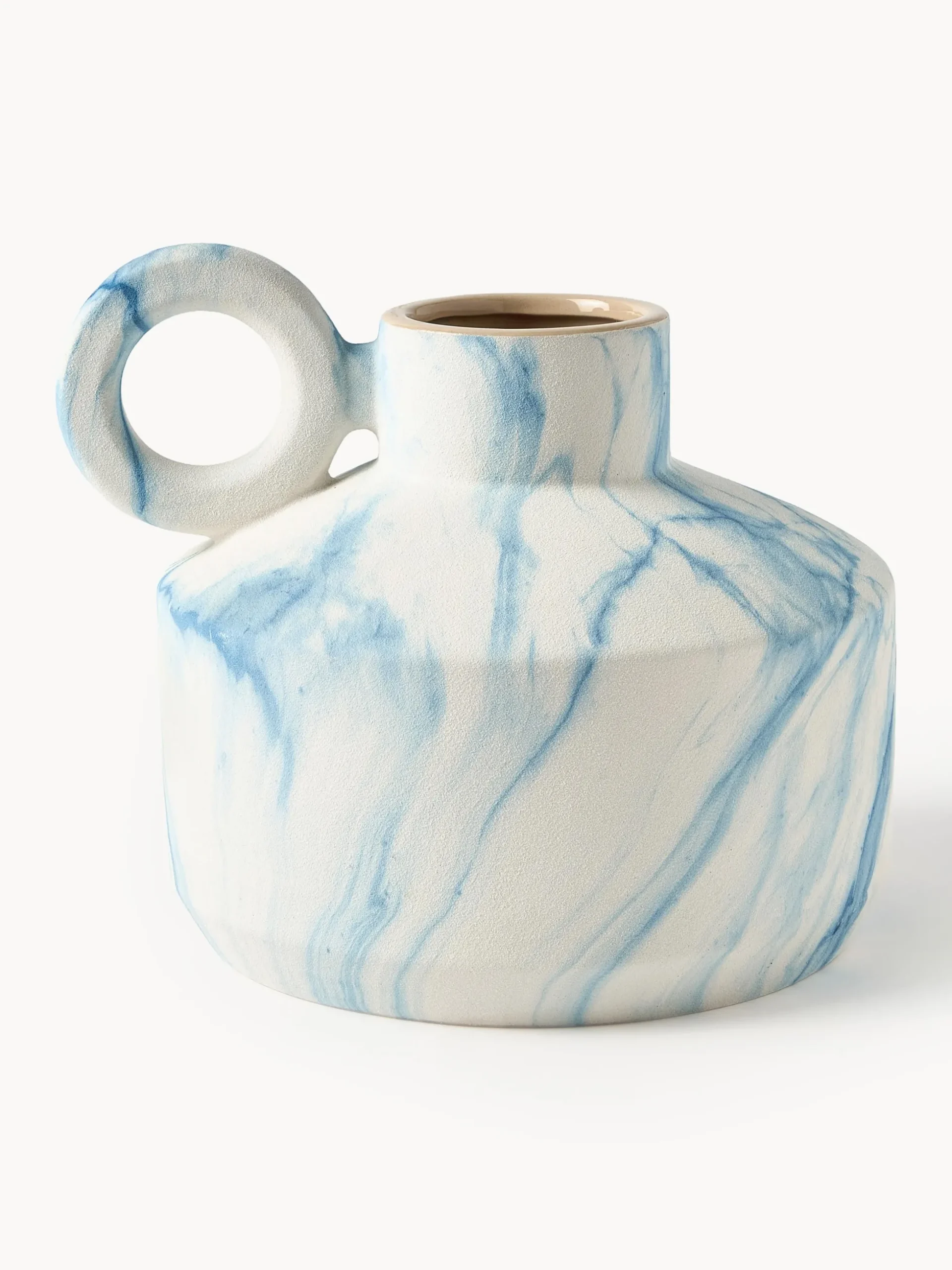 Vaso effetto marmo Kiko, alt. 27 cm