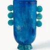 Vaso fatto a mano effetto marmo Como, alt. 27 cm