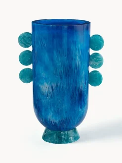 Vaso fatto a mano effetto marmo Como, alt. 27 cm