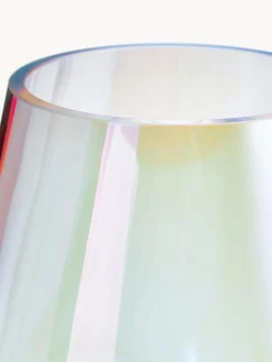 Vaso grande in vetro soffiato Rainbow, alt. 35 cm