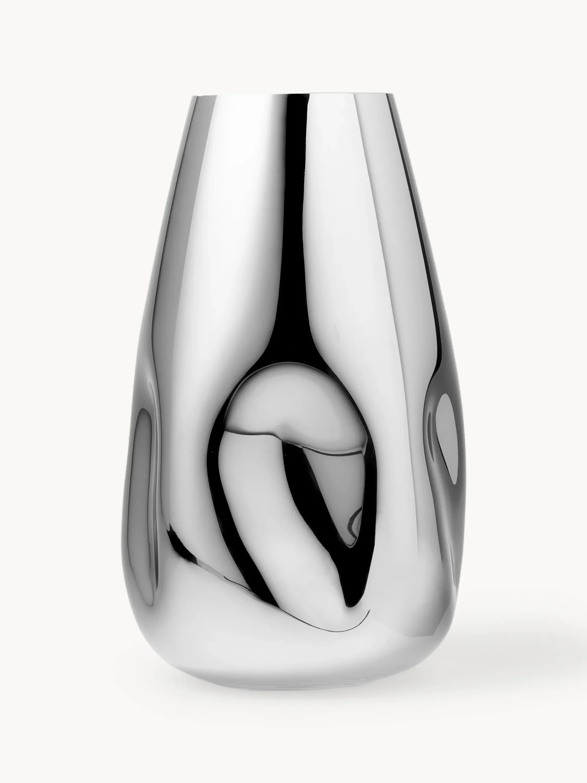 Vaso grande in vetro soffiato Mirror