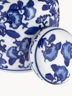 Vaso in porcellana con coperchio Annabelle, alt. 13 cm