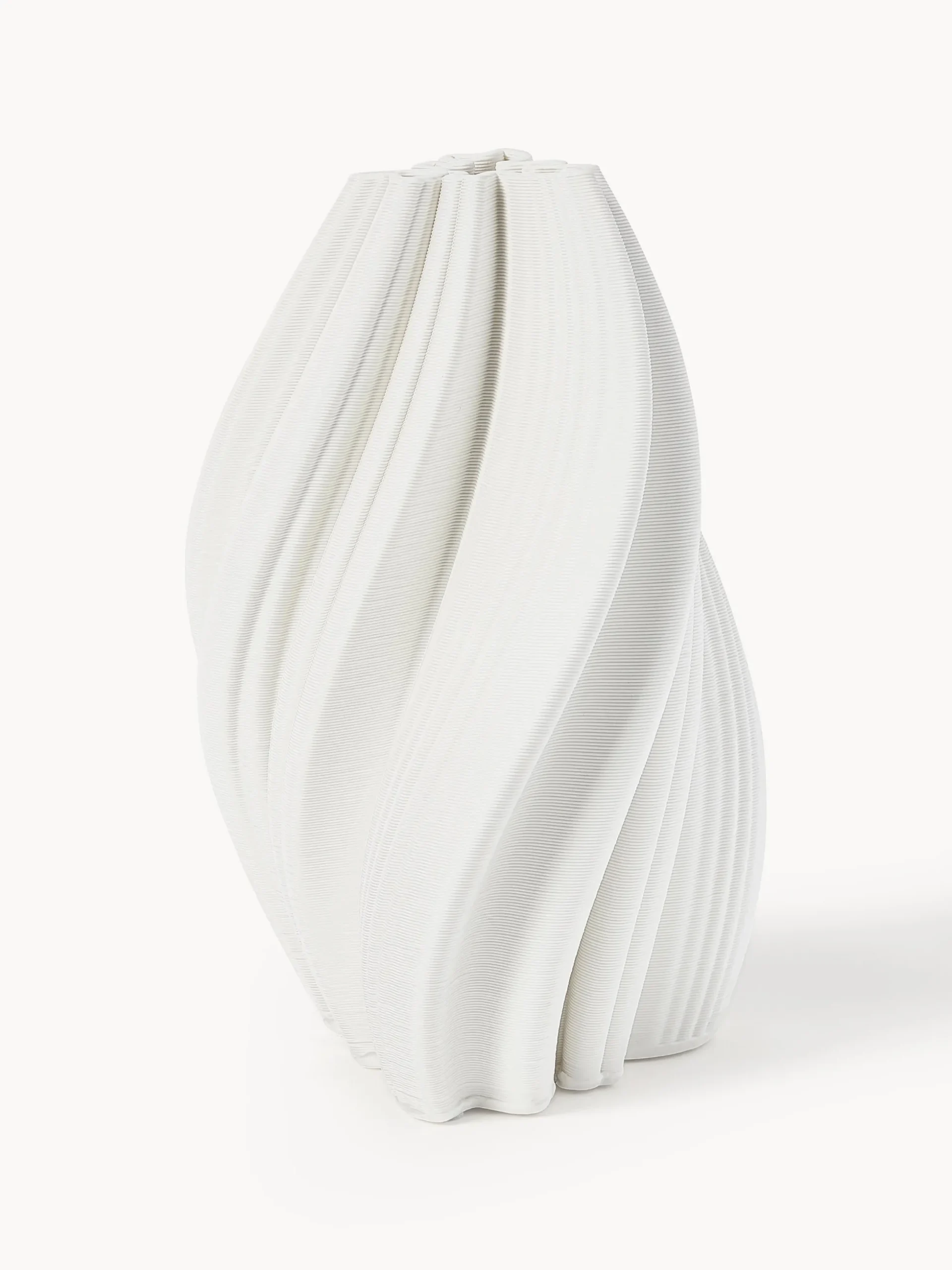 Vaso in porcellana con stampa 3D Melody, alt. 29 cm