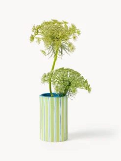 Vaso in porcellana dipinta a mano Ray, alt. 13 cm