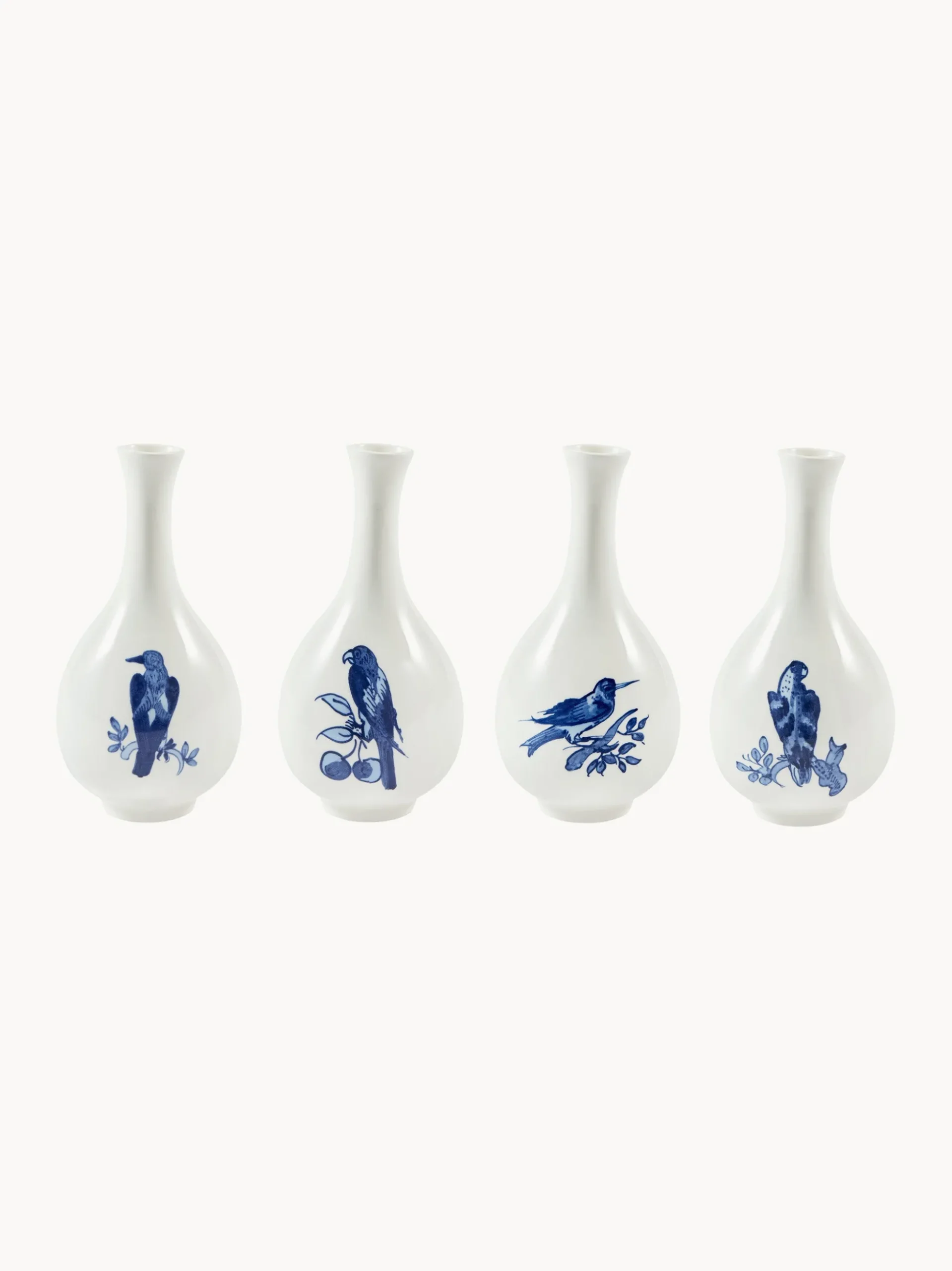 Vaso in porcellana Small Bird, alt. 17 cm