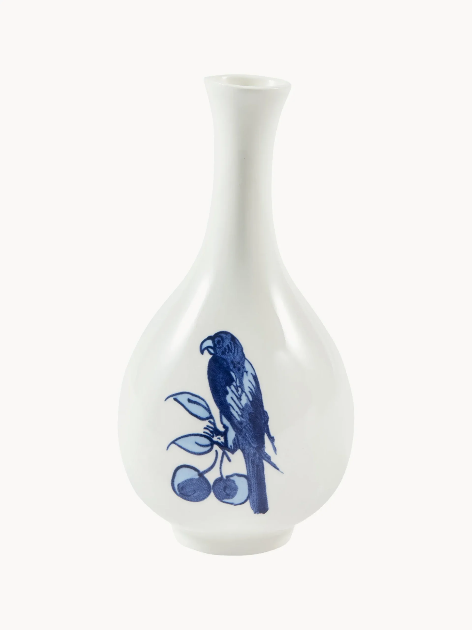 Vaso in porcellana Small Bird, alt. 17 cm