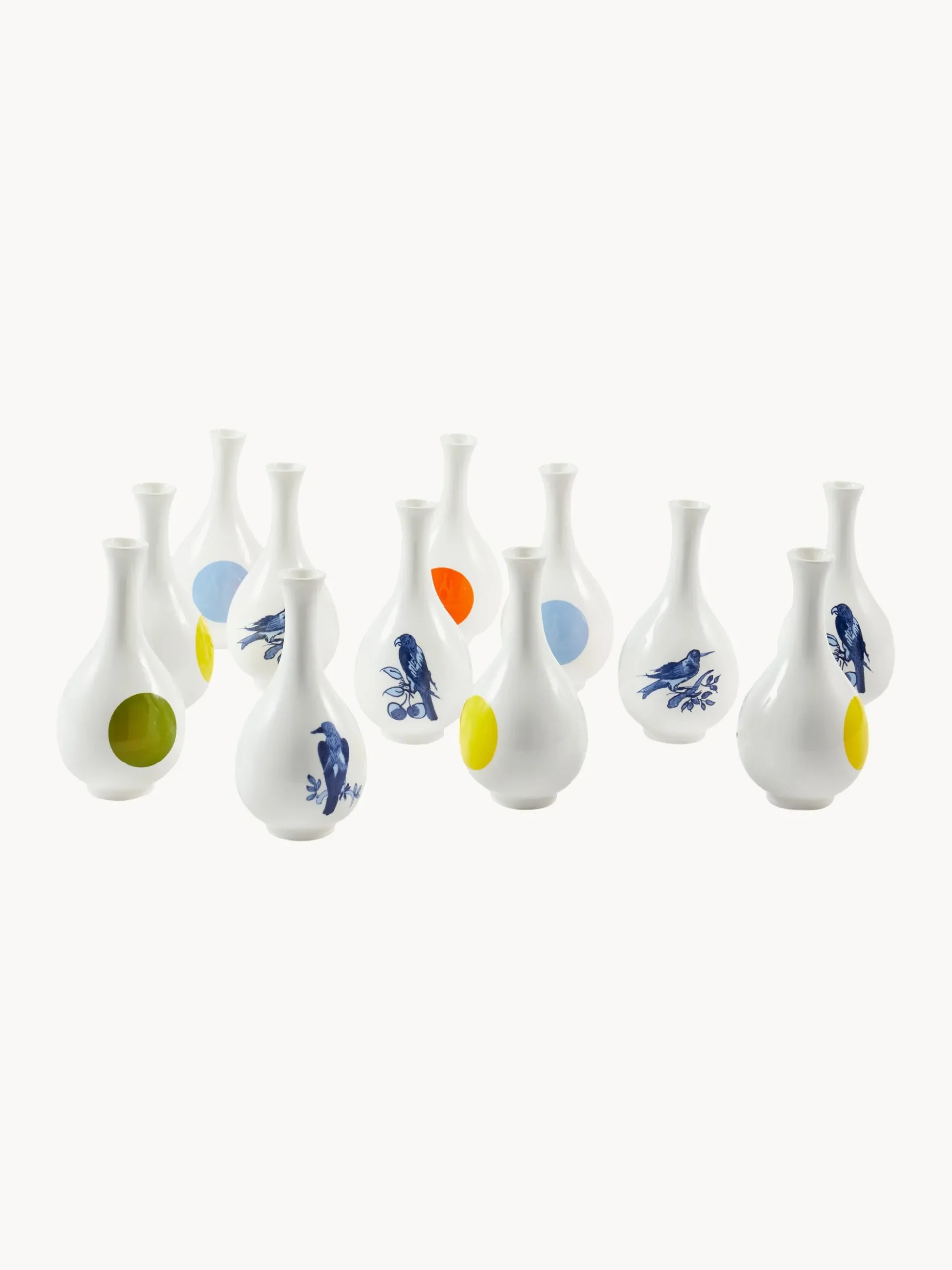 Vaso in porcellana Small Bird, alt. 17 cm