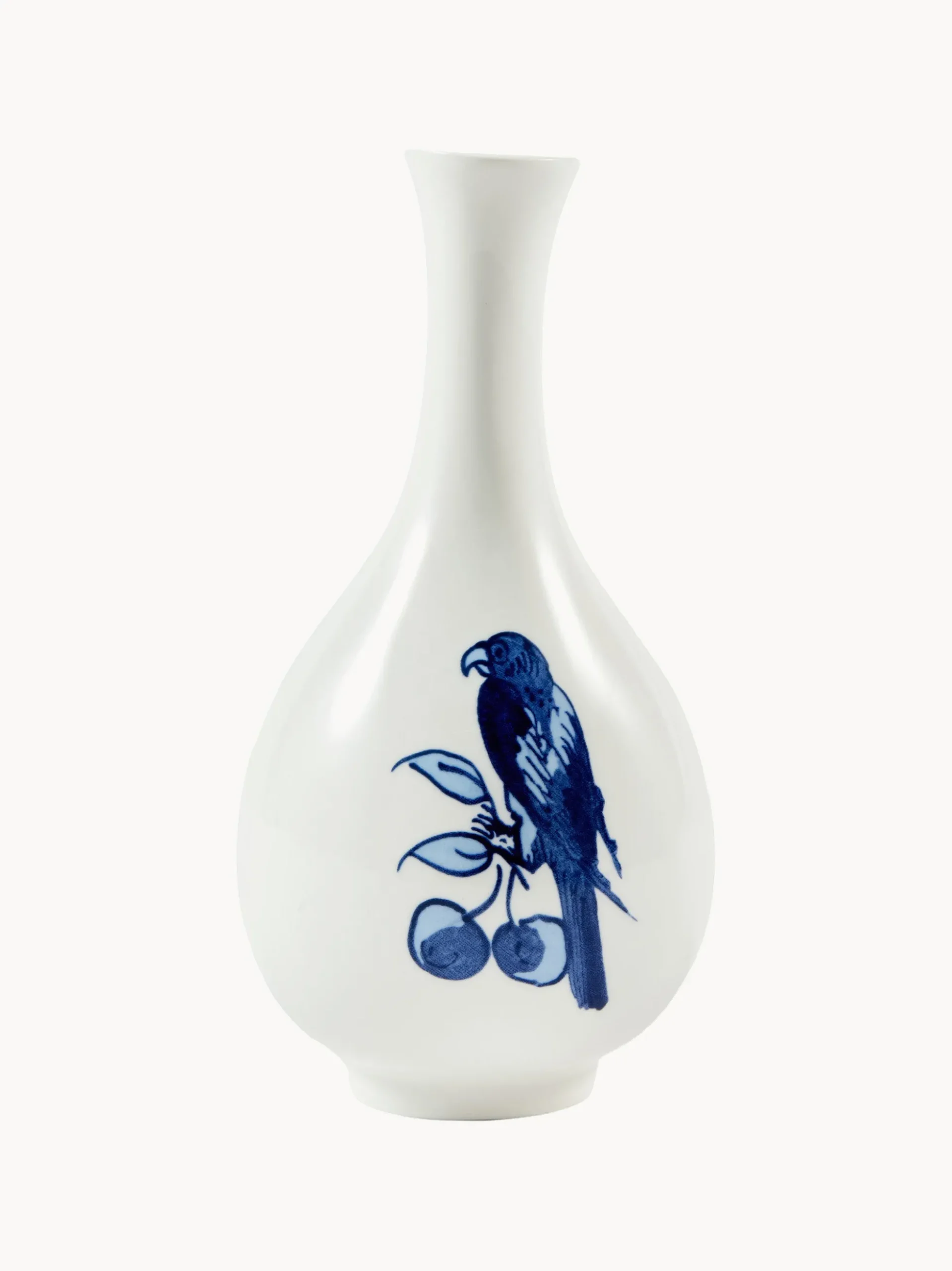 Vaso in porcellana Small Bird, alt. 17 cm