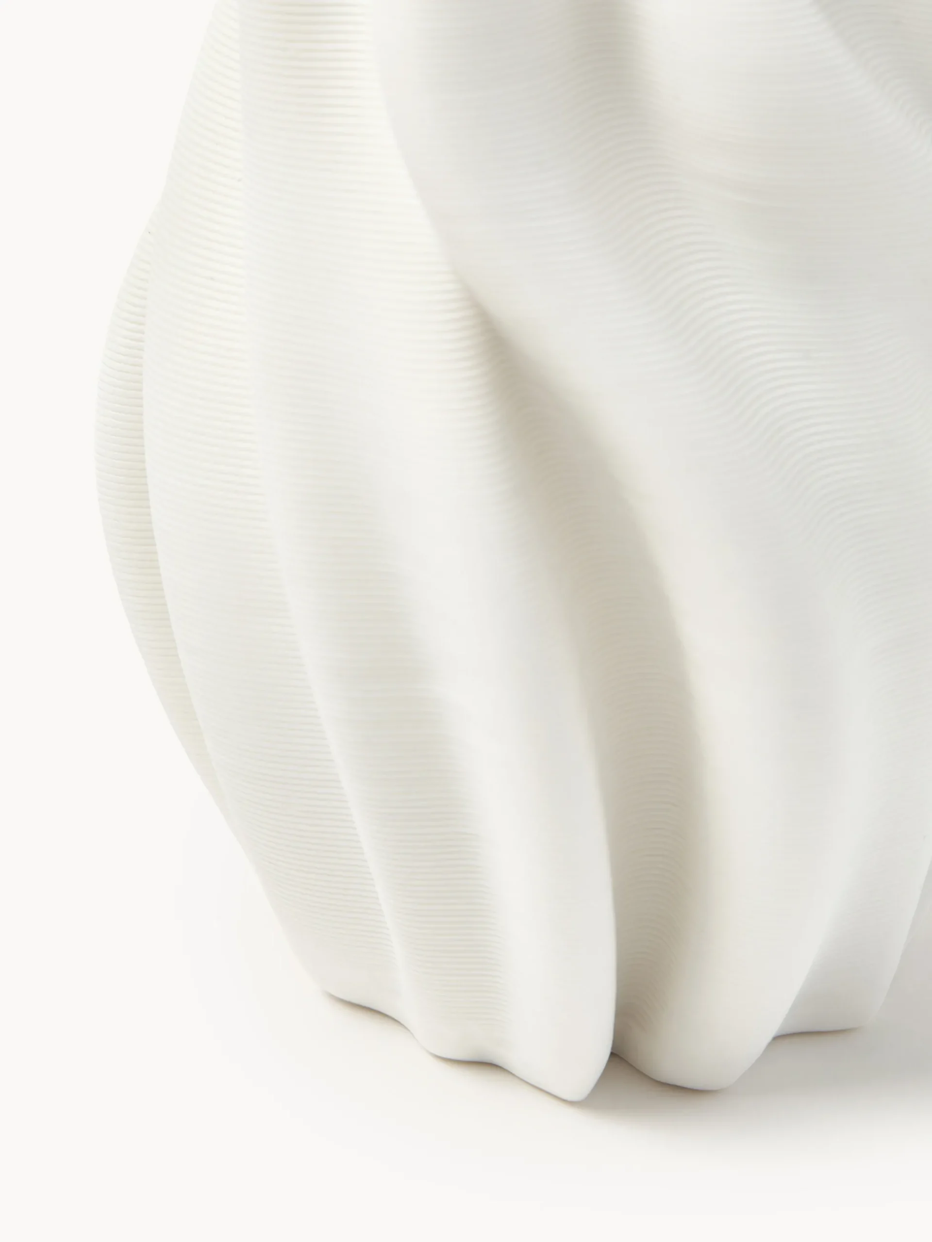 Vaso in porcellana stampato in 3D Lyria, alt. 18 cm