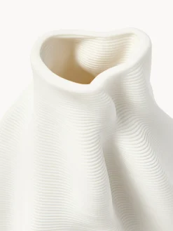 Vaso in porcellana stampato in 3D Lyria, alt. 18 cm