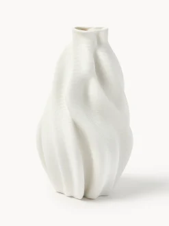 Vaso in porcellana stampato in 3D Lyria, alt. 18 cm