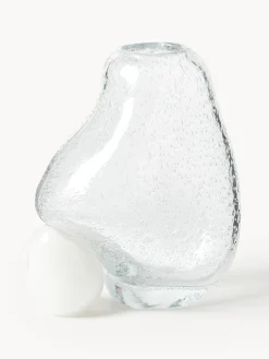 Vaso in vetro con bolle d'aria Nicky, alt. 20 cm