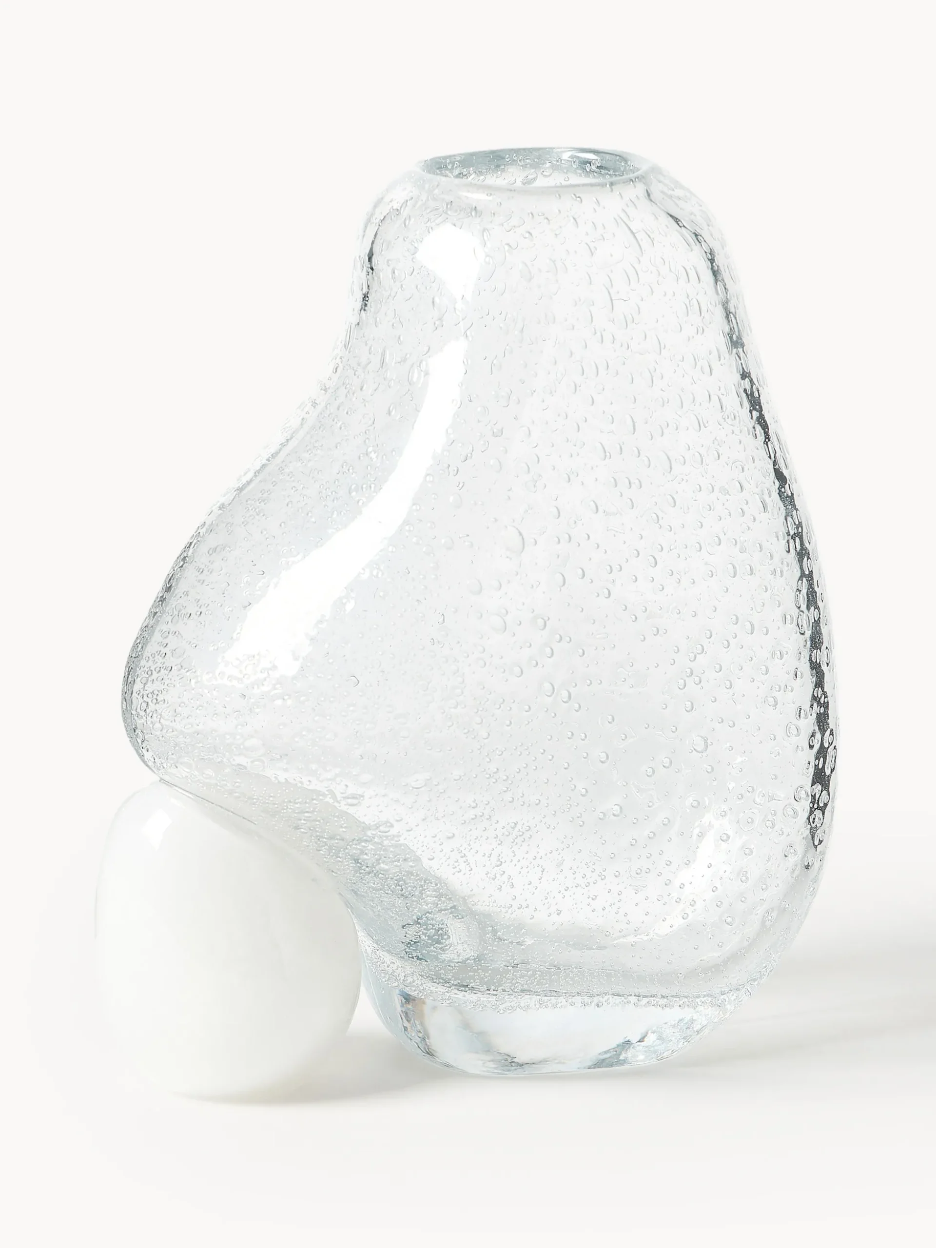 Vaso in vetro con bolle d'aria Nicky, alt. 20 cm