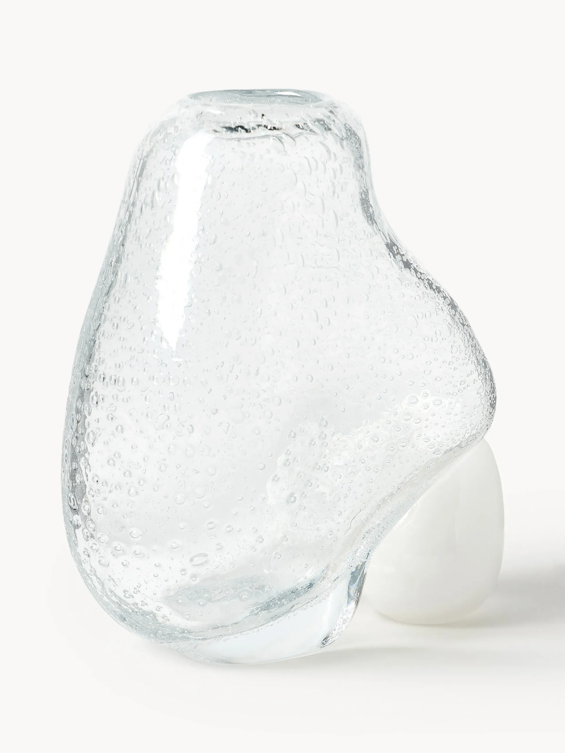 Vaso in vetro con bolle d'aria Nicky, alt. 20 cm