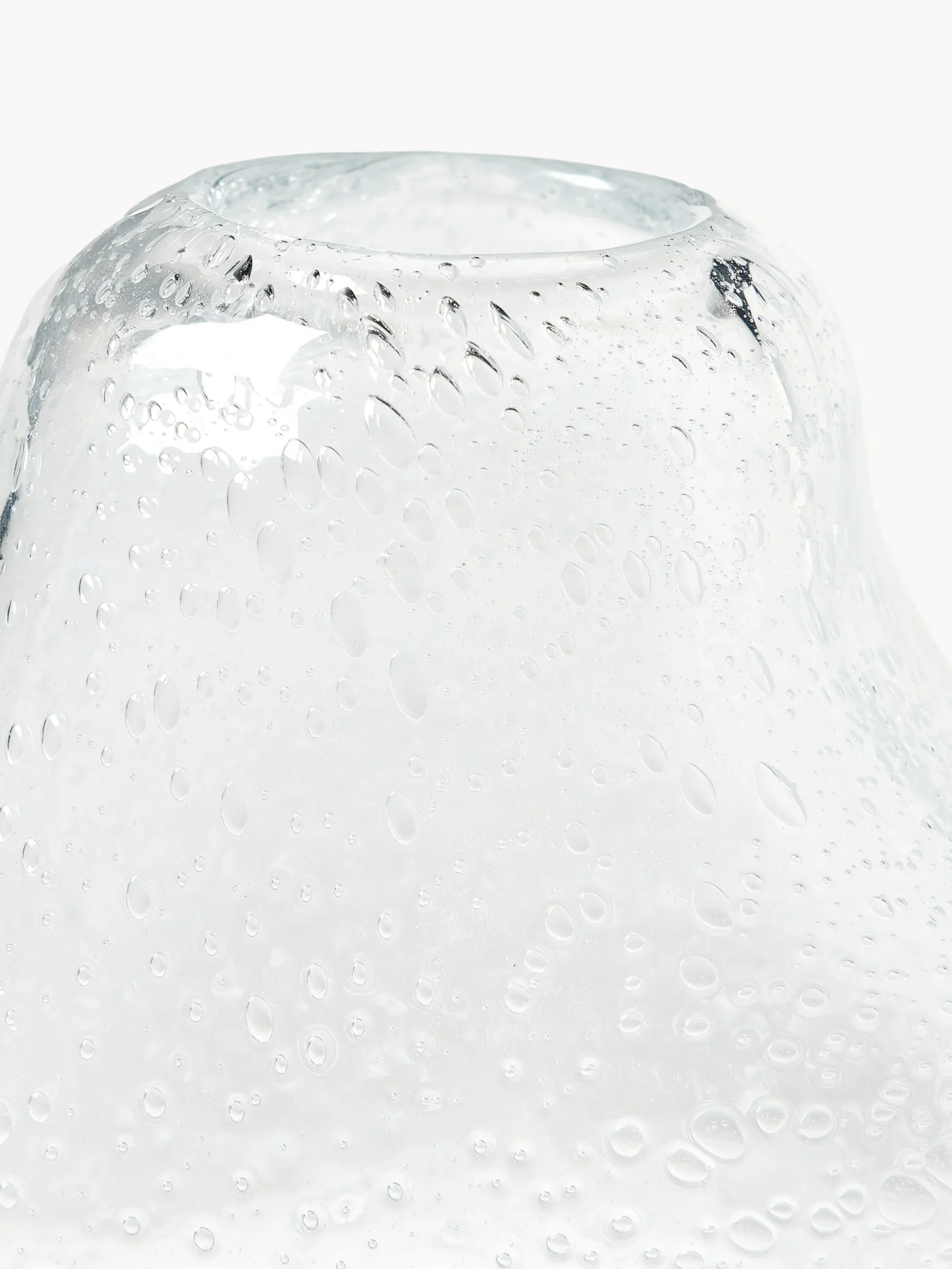 Vaso in vetro con bolle d'aria Nicky, alt. 20 cm