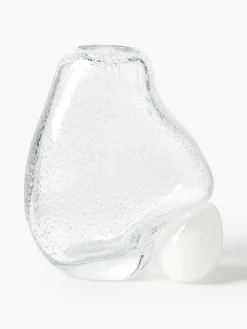 Vaso in vetro con bolle d'aria Nicky, alt. 20 cm