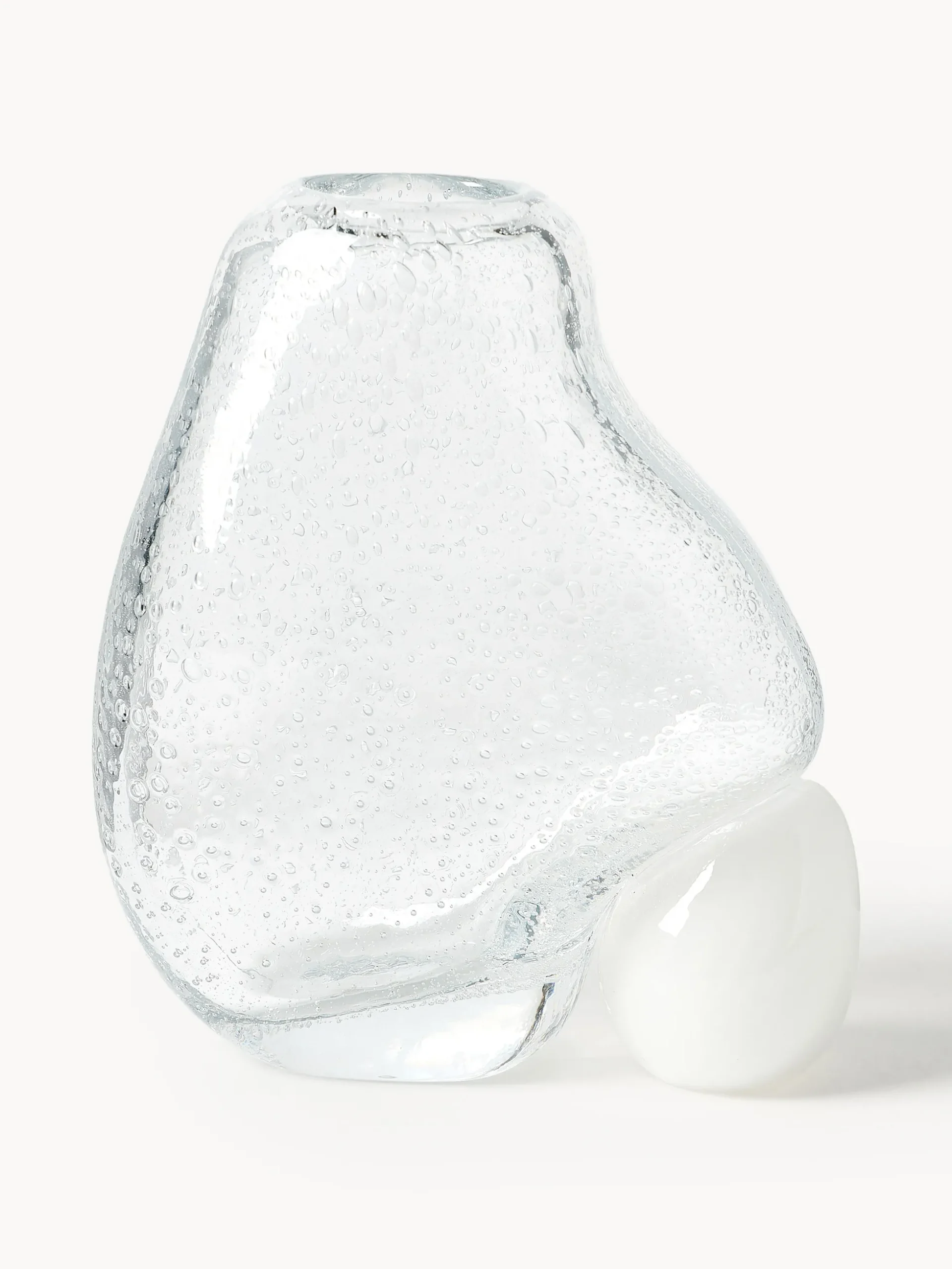 Vaso in vetro con bolle d'aria Nicky, alt. 20 cm