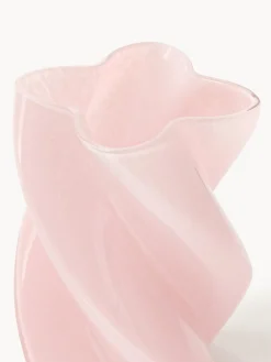 Vaso in vetro fatto a mano Marshmallow, alt. 20 cm