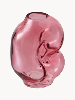 Vaso in vetro fatto a mano Gleam, Alt. 18 cm