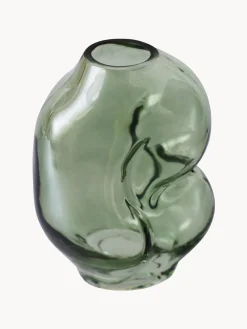 Vaso in vetro fatto a mano Gleam, Alt. 18 cm