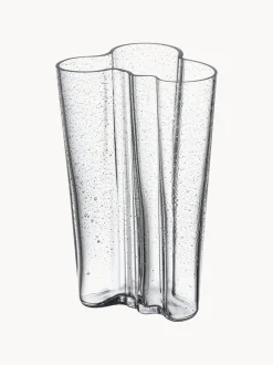 Vaso in vetro soffiato Aalto, alt. 20 cm