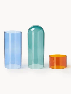 Vaso in vetro soffiato Bouquet Tube, alt. 27 cm
