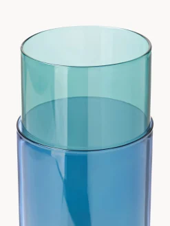 Vaso in vetro soffiato Bouquet Tube, alt. 27 cm