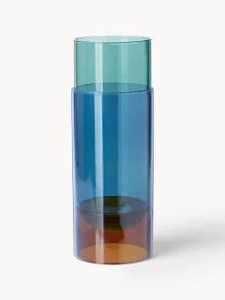 Vaso in vetro soffiato Bouquet Tube, alt. 27 cm