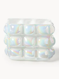 Vaso in vetro soffiato Bubble, alt. 18 cm