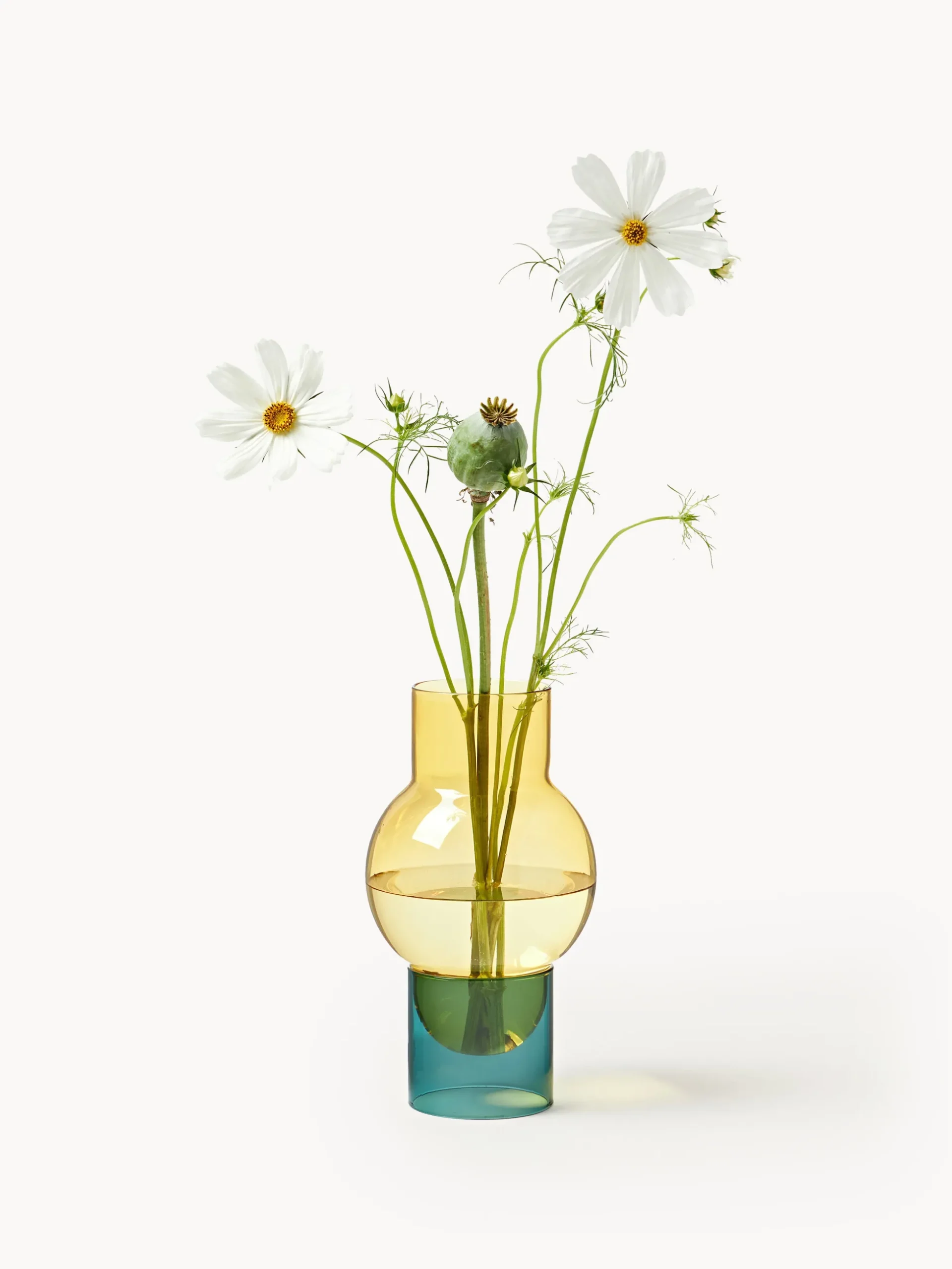 Vaso in vetro soffiato Bubble, alt. 27 cm
