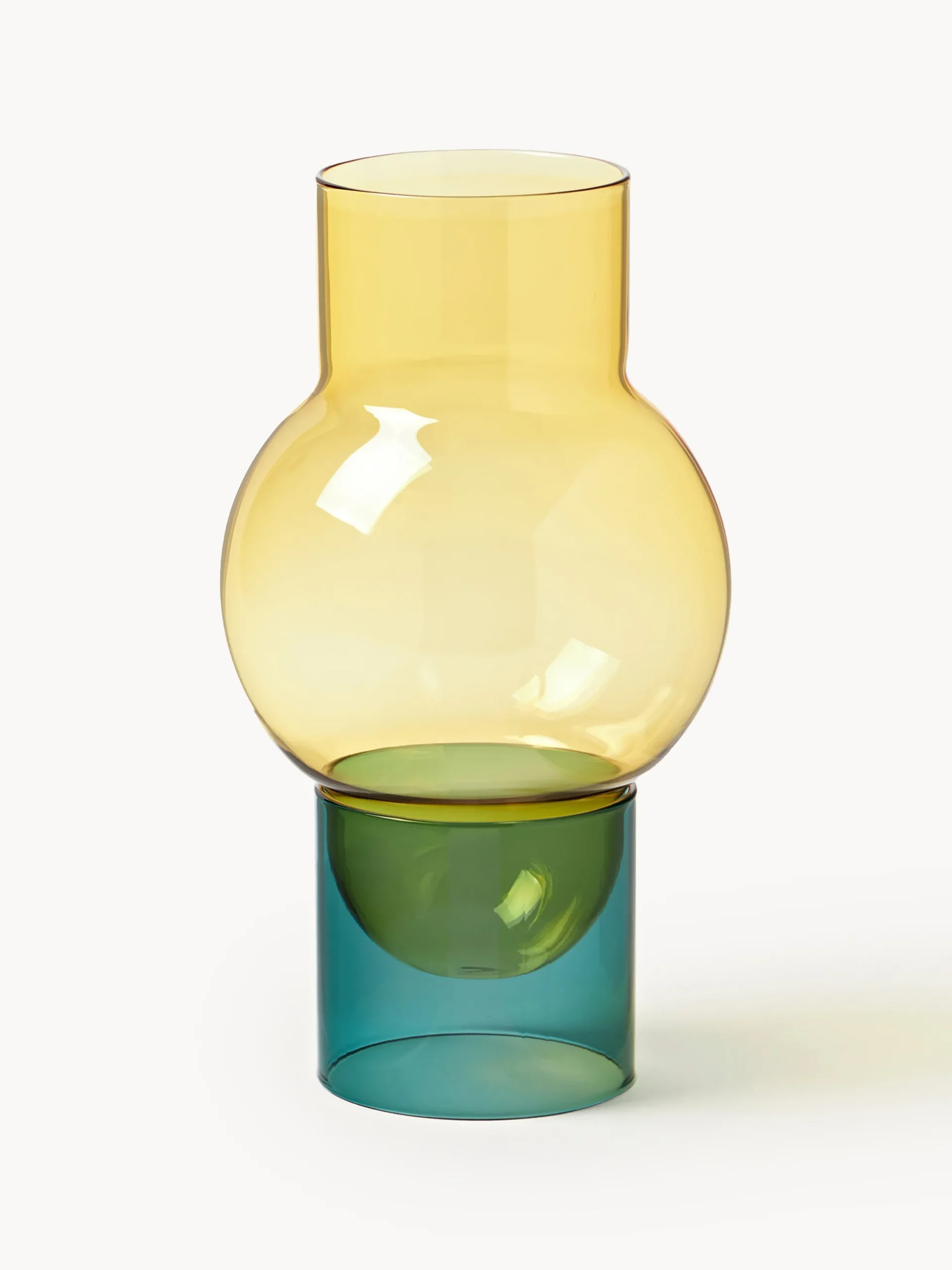 Vaso in vetro soffiato Bubble, alt. 27 cm