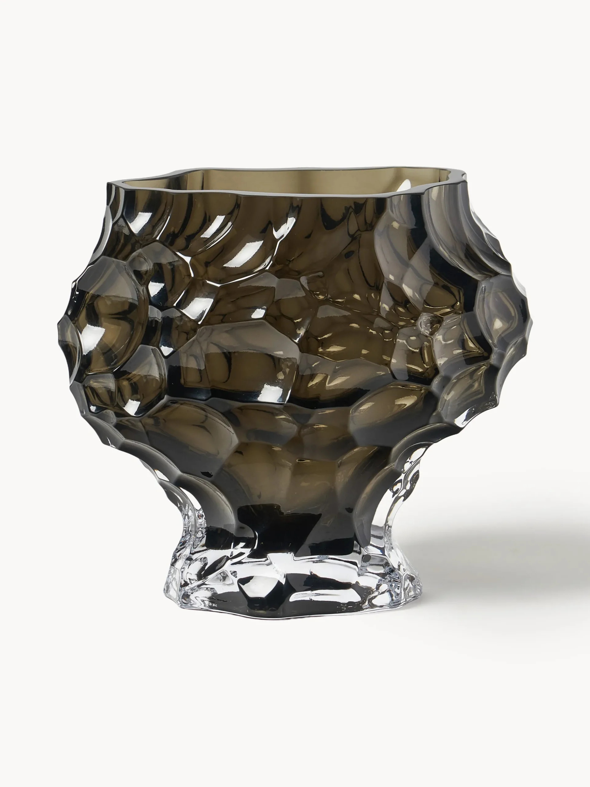 Vaso in vetro soffiato Canyon, alt. 18 cm